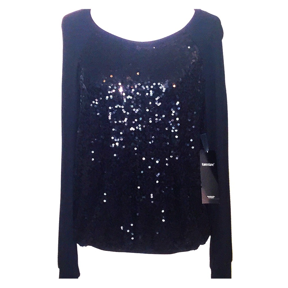 NWT Karen Kane Sequence Shirt
